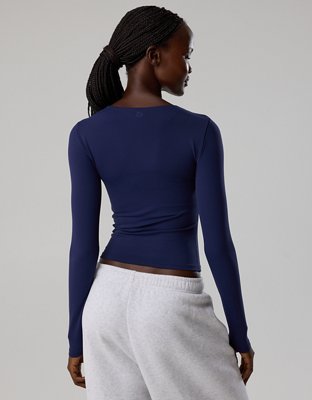 OFFLINE By Aerie Real Me XTRA Long Sleeve Crewneck T-Shirt