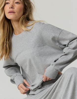 OFFLINE By Aerie OG Playera de Algodón con Cuello Redondo