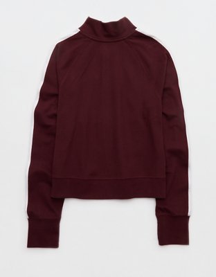 OFFLINE By Aerie Pique Long Sleeve Full Zip