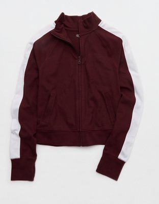 OFFLINE By Aerie Pique Long Sleeve Full Zip