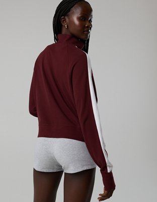 OFFLINE By Aerie Pique Long Sleeve Full Zip