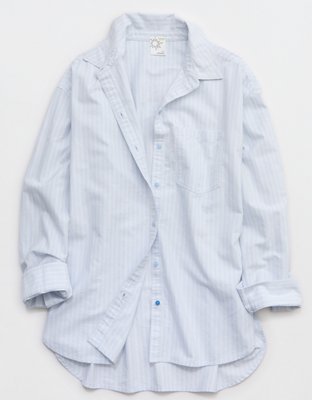 OFFLINE By Aerie Oxford Oversized Long Sleeve Button Up Shirt