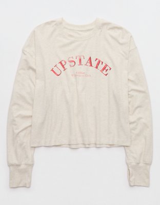 OFFLINE By Aerie Let's Stretch Long Sleeve Cropped T-Shirt