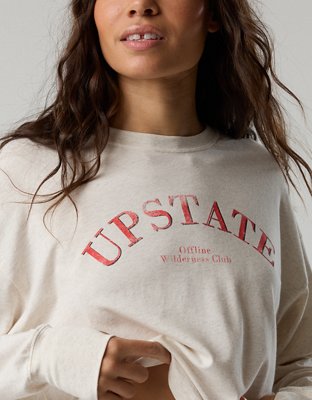 OFFLINE By Aerie Let's Stretch Long Sleeve Cropped T-Shirt