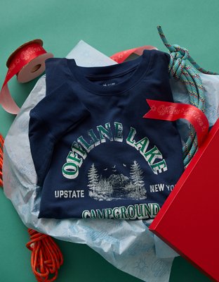 OFFLINE By Aerie Let's Stretch Long Sleeve Cropped T-Shirt