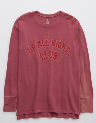 Женские футболки Aerie OFFLINE By Aerie Graphic Long Sleeve Crewneck T-Shirt — фото 3