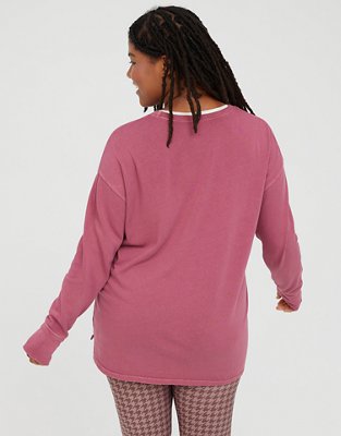 Женские футболки Aerie OFFLINE By Aerie Graphic Long Sleeve Crewneck T-Shirt — фото 2