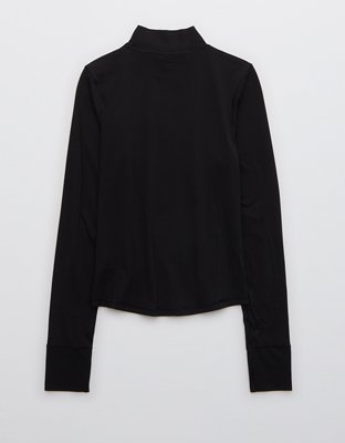OFFLINE By Aerie Real Me XTRA Long Sleeve Mock Neck T-Shirt