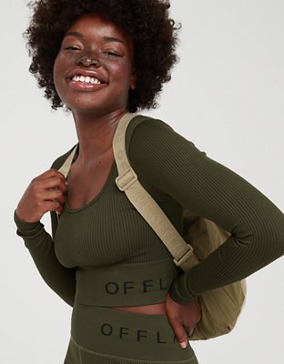 OFFLINE Sidewalk Seamless Ribbed Long Sleeve Cropped T-Shirt