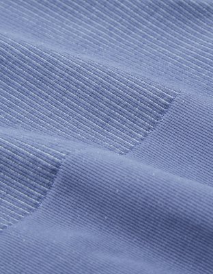 Женские футболки Aerie OFFLINE Sidewalk Seamless Ribbed Long Sleeve Cropped T-Shirt — фото 5