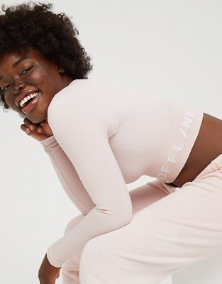 OFFLINE Sidewalk Seamless Ribbed Long Sleeve Cropped T-Shirt