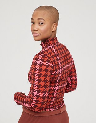 Женские футболки Aerie OFFLINE By Aerie Real Me Xtra Long Sleeve Mock Neck T-Shirt — фото 2