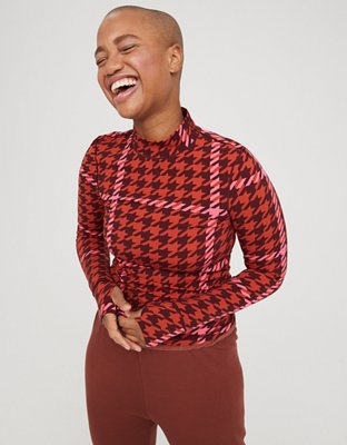OFFLINE By Aerie Real Me XTRA Long Sleeve Mock Neck T-Shirt