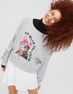 Женские футболки Aerie OFFLINE Way Back Waffle Long Sleeve Crewneck T-Shirt — фото 2