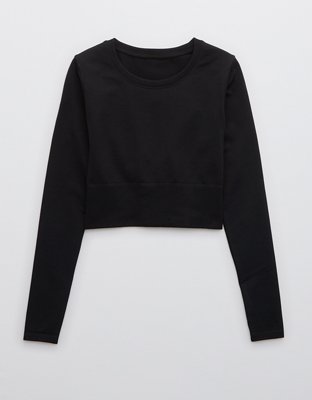 Long Sleeve Cropped Tops