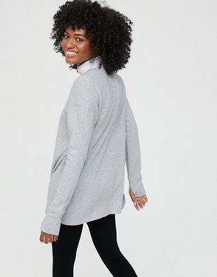 Женские футболки Aerie OFFLINE By Aerie Long Sleeve Crewneck T-Shirt — фото 2
