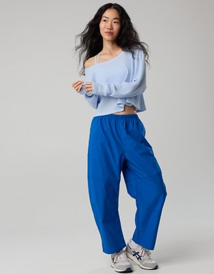 OFFLINE By Aerie Wow! Waffle Long Sleeve Off The Shoulder T-Shirt