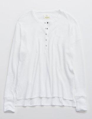 OFFLINE By Aerie Waffle Henley T-Shirt