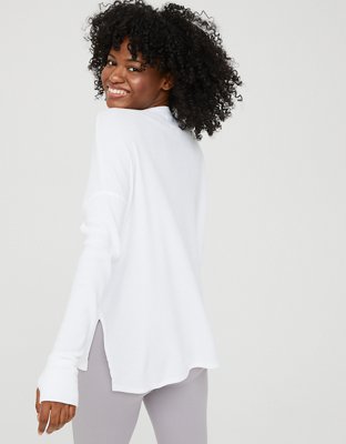 OFFLINE By Aerie Waffle Henley T-Shirt