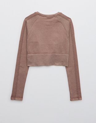 OFFLINE By Aerie Big Chill Seamless Long Sleeve T-Shirt