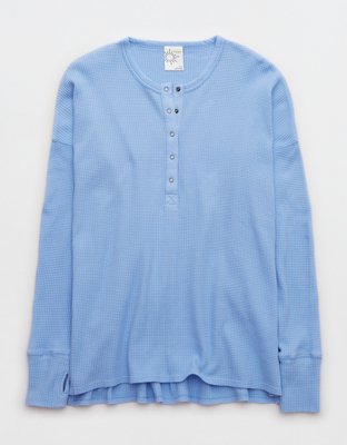 Женские футболки Aerie OFFLINE By Aerie Waffle Henley T-Shirt — фото 3