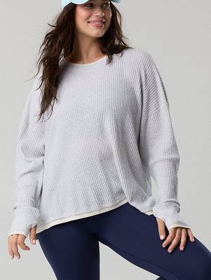 OFFLINE By Aerie Wow! Waffle Layered Long Sleeve T-Shirt
