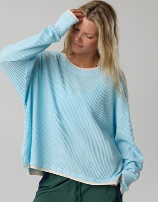 OFFLINE By Aerie Wow! Waffle Layered Long Sleeve T-Shirt