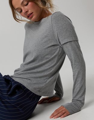 OFFLINE By Aerie Let's Stretch Two-fer T-Shirt