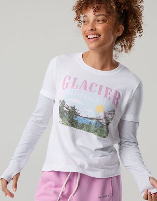 OFFLINE By Aerie Let's Stretch Two-fer T-Shirt