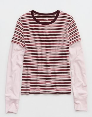 OFFLINE By Aerie Let's Stretch Two-fer T-Shirt