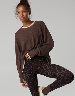 OFFLINE By Aerie Wow! Waffle Layered Long Sleeve T-Shirt