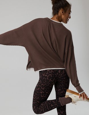 OFFLINE By Aerie Wow! Waffle Layered Long Sleeve T-Shirt