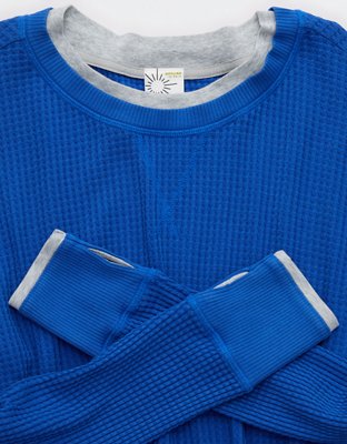 OFFLINE By Aerie Wow! Waffle Layered Long Sleeve T-Shirt