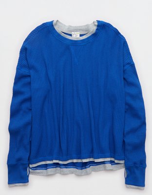 OFFLINE By Aerie Wow! Waffle Layered Long Sleeve T-Shirt
