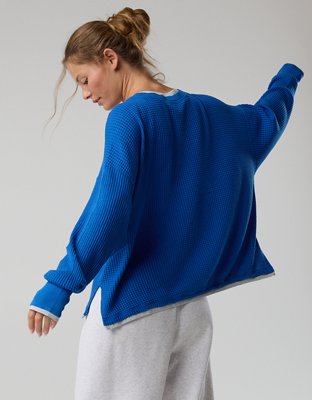 OFFLINE By Aerie Wow! Waffle Layered Long Sleeve T-Shirt