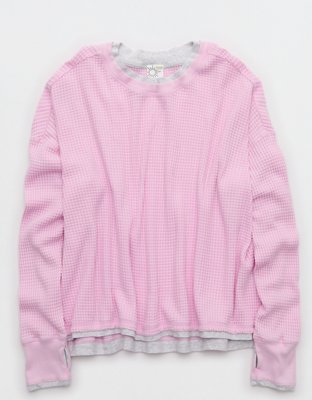 OFFLINE By Aerie Wow! Waffle Layered Long Sleeve T-Shirt