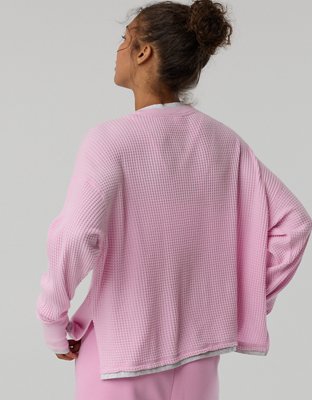 OFFLINE By Aerie Wow! Waffle Layered Long Sleeve T-Shirt