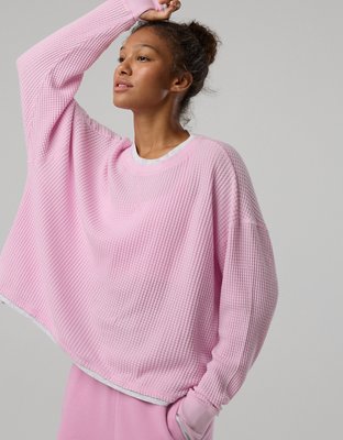OFFLINE By Aerie Wow! Waffle Layered Long Sleeve T-Shirt