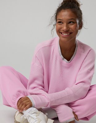 OFFLINE By Aerie Wow! Waffle Layered Long Sleeve T-Shirt