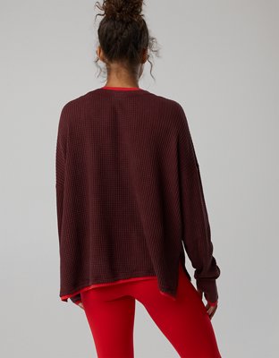 OFFLINE By Aerie Wow! Waffle Layered Long Sleeve T-Shirt