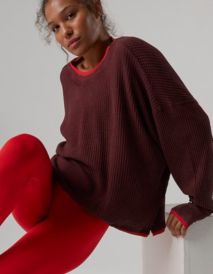 OFFLINE By Aerie Wow! Waffle Layered Long Sleeve T-Shirt