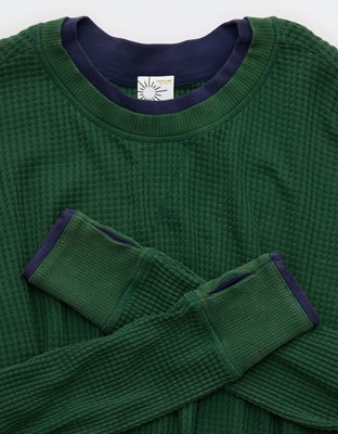 OFFLINE By Aerie Wow! Waffle Layered Long Sleeve T-Shirt
