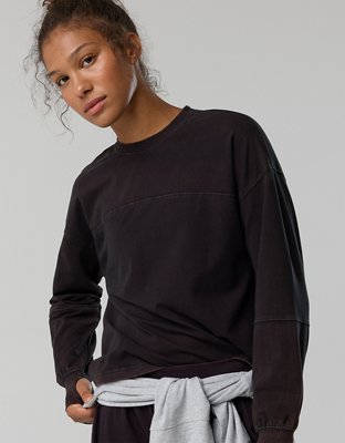 OFFLINE By Aerie OG Cotton Crewneck Long Sleeve T-Shirt
