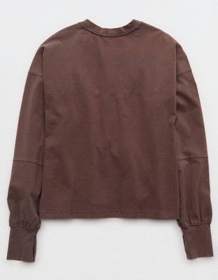 OFFLINE By Aerie OG Cotton Crewneck Long Sleeve T-Shirt