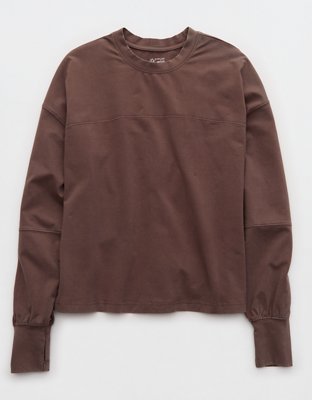 OFFLINE By Aerie OG Cotton Crewneck Long Sleeve T-Shirt
