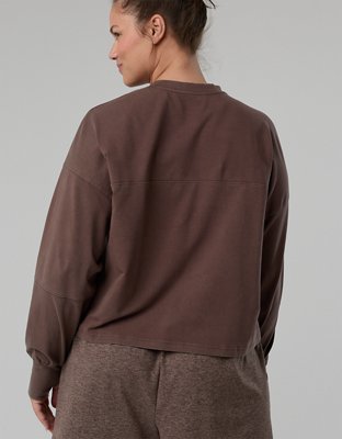 OFFLINE By Aerie OG Cotton Crewneck Long Sleeve T-Shirt