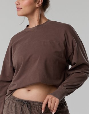 OFFLINE By Aerie OG Cotton Crewneck Long Sleeve T-Shirt
