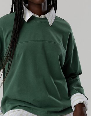 OFFLINE By Aerie OG Cotton Crewneck Long Sleeve T-Shirt
