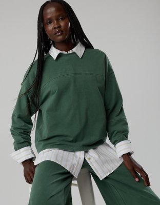 OFFLINE By Aerie OG Cotton Crewneck Long Sleeve T-Shirt
