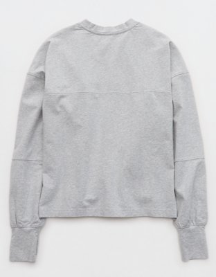 OFFLINE By Aerie OG Cotton Crewneck Long Sleeve T-Shirt
